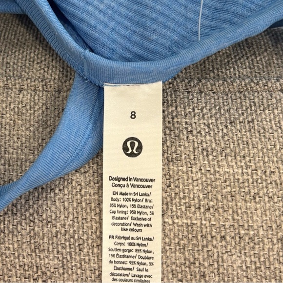 NWT Lululemon Ebb To Street Tank Top In Pool Party Size 8 - Picture 5 of 5